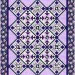 Ranken ton in ton in lilac/silver  - 1 Stück = 2,10 Meter