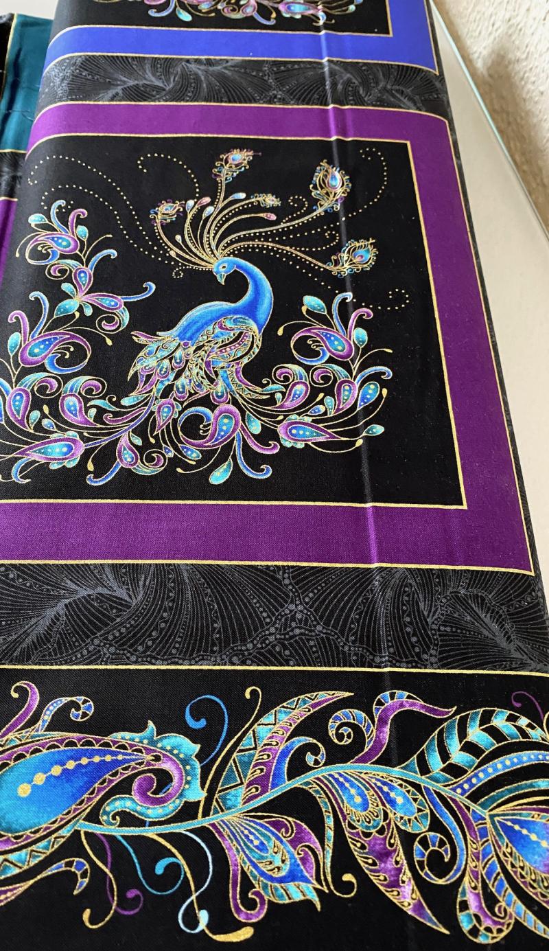 Panel Peacock Box schwarz