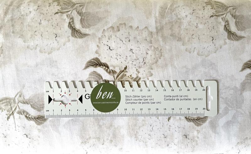 Vintage Farmhouse - Flieder und Schriften alabaster - 1 Stück = 2,90 Meter