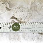 Vintage Farmhouse - Flieder und Schriften alabaster - 1 Stück = 2,90 Meter