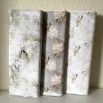 Vintage Farmhouse - Flieder und Schriften alabaster - 1 Stück = 2,90 Meter