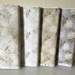 Vintage Farmhouse - Flieder und Schriften alabaster - 1 Stück = 2,90 Meter