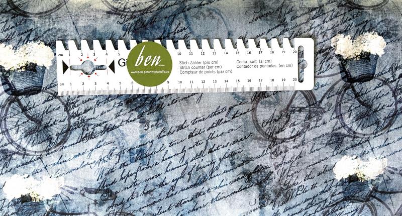 Vintage Farmhouse - Fahrrad mit Blumen - 1 Stück = 2,40 Meter