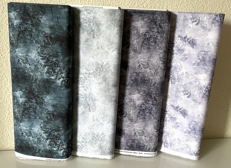 Vintage Farmhouse - Ornamente lavender  - 1 Stück = 3,40 Meter