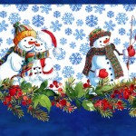 A Year of Art - WINTER Bordüre