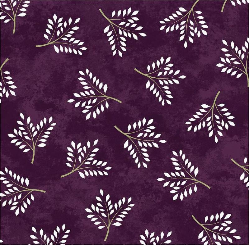 Amour - Zweige auf Aubergine