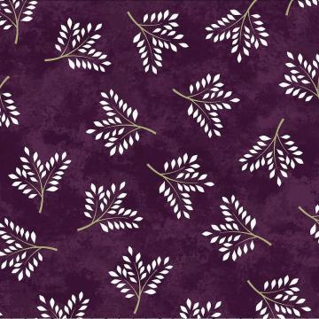 Amour - Zweige auf Aubergine