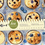 Blaubeeren Muffins in der Form - 1 Stück = 3,30 Meter