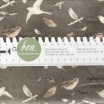 Botanicals - Vögel Graphite - 1 Stück = 2,30 Meter