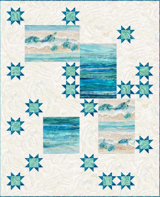 Chillaxing Turtle Bay - Quilt Kit