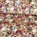 Cats N Quilts allover creme