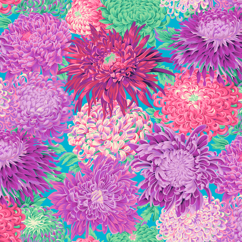 Chrysanthemen in Magenta - 1 Stück = 3,10 Meter