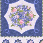 Cottage Bouquet - Panel blaugrundig