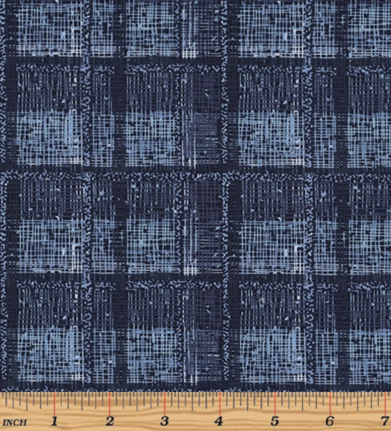 Crosshatch Navy - Bernatextures