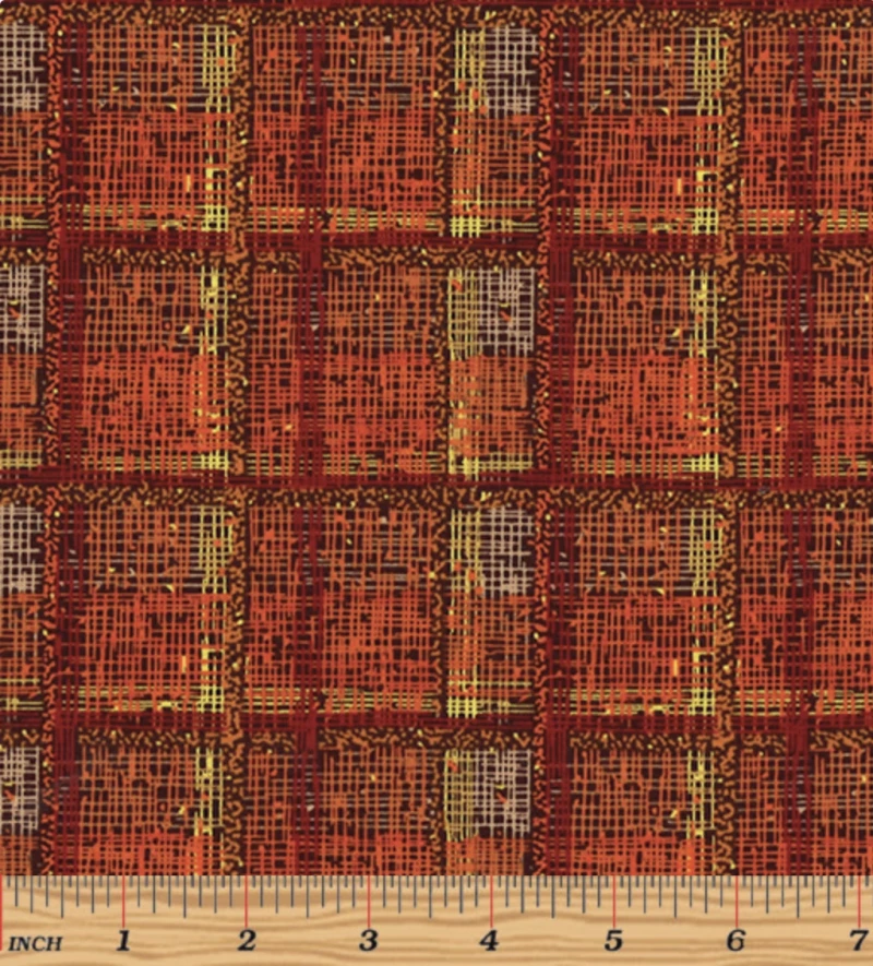 Crosshatch Orange - Bernatextures