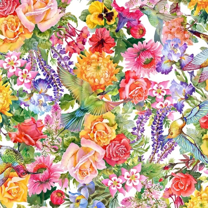 Decoupage - Blumen allover