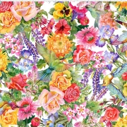 Decoupage - Blumen allover