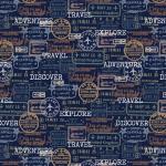 Discover - PassStempel navy - 1 Stück = 1,10 Meter