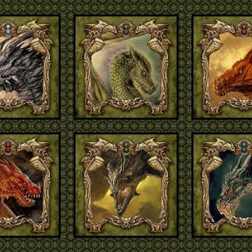 Drachen Portraits - Panel