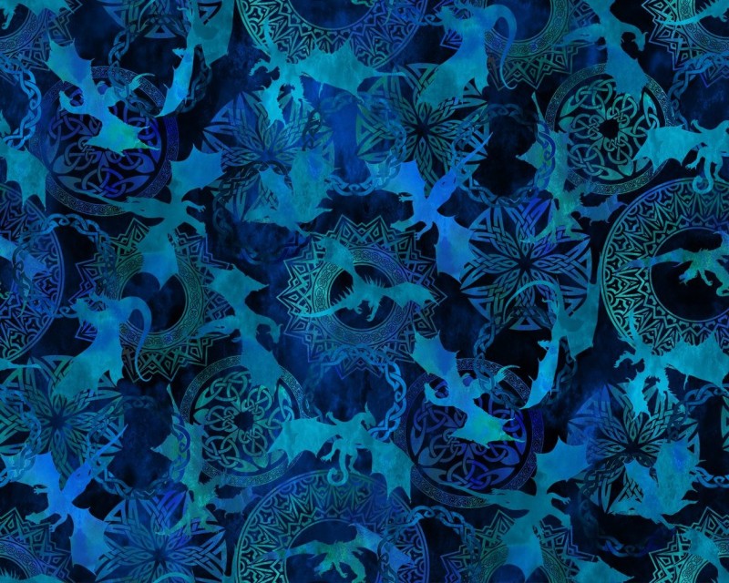 Drachen blue