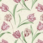 Etched Tulips creme