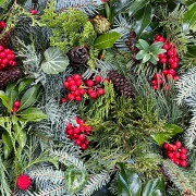 Hand Picked Christmas - Deck the Halls green/red