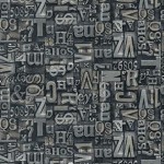Heavy Metal - Buchstaben silber metallic - 1 Stück = 2,40 Meter