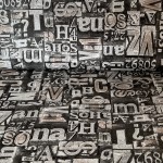Heavy Metal - Buchstaben silber metallic - 1 Stück = 2,40 Meter