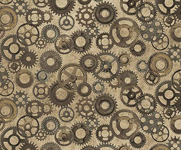 Heavy Metal - Zahnräder gold metallic - 1 Stück = 2,90 Meter