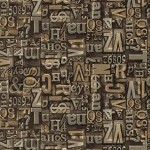 Heavy Metal - Buchstaben gold metallic