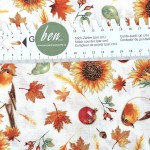 Herbstliches Allerlei auf weiß - 1 Stück = 3,00 Meter