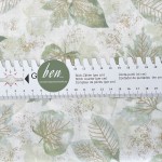 fallende Blätter in zartgrün und gold - 1 Stück = 2,60 Meter