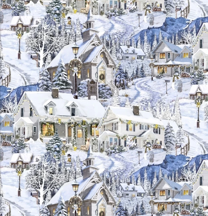 Here Comes Santa - Snowy Village