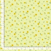 Lemon Bouquet -  kleine gelbe Blumen auf grün