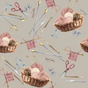 Cosy Knit - Wollkorb rose