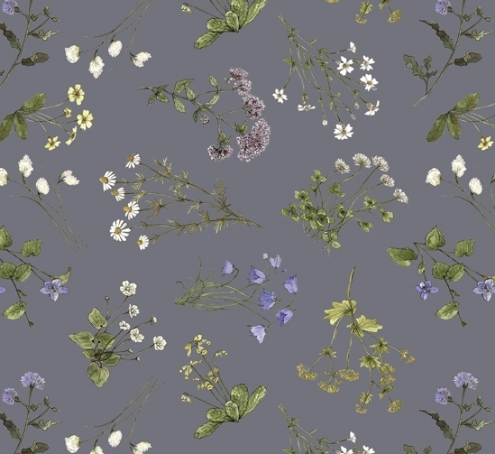 Midsummer Meadow Ditsy Pewter