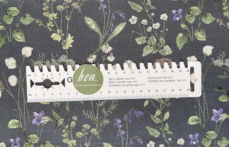 Midsummer Meadow Sweet Graphite  - 1 Stück = 2,50 Meter