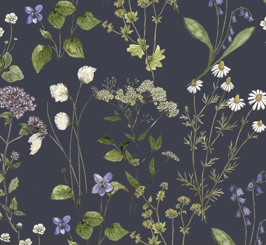 Midsummer Meadow Sweet Graphite  - 1 Stück = 2,50 Meter