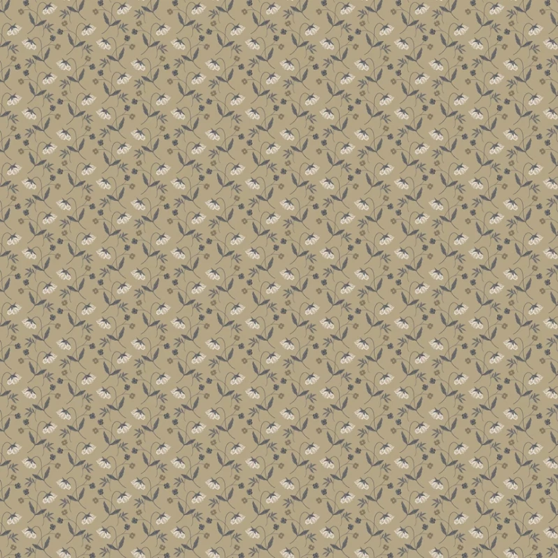 Oxford - Flower Drops taupe