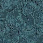 Paisley teal - Maison - 1 Stück = 1,80 Meter