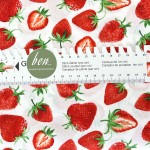 Schöne Erdbeeren auf weiß - 1 Stück = 2,80 Meter