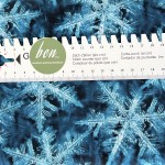 Schneekristalle blue  - 1 Stück = 2,80 Meter