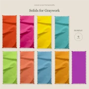 Solids for Graywork - Fat Quarter Bundle
