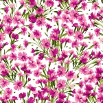 Nelken allover pink - Bloom On - 1 Stück = 2,60 Meter