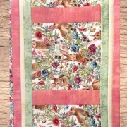 Tischläufer "Blumenhasen" - Quilt Kit