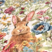 Tischläufer "Blumenhasen" - Quilt Kit