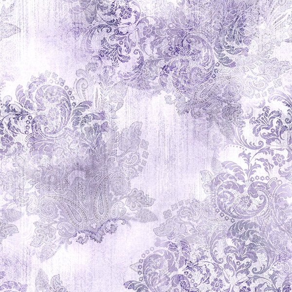 Vintage Farmhouse - Ornamente lavender  - 1 Stück = 3,40 Meter