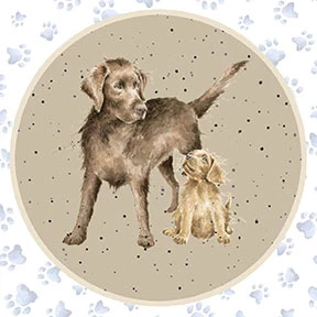 Whiskers & Paws - Panel Circle Dogs