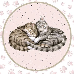 Whiskers & Paws - Panel Circle Cats