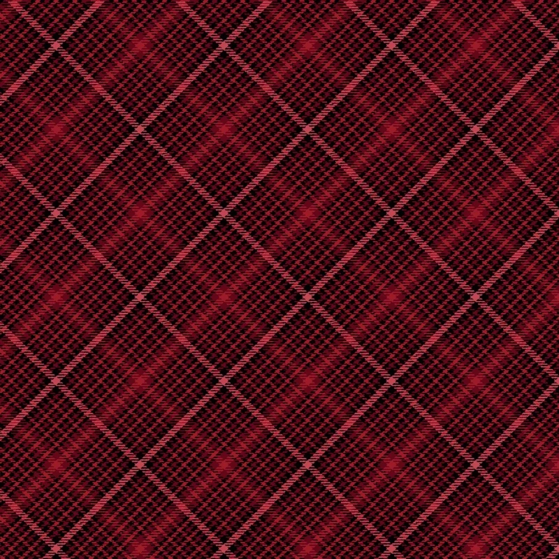 Winter in the Pines - Festive Tartan red